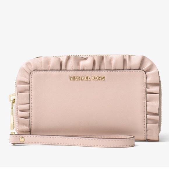 MK Sloan Shoulder Bag&JetSet Ruffled Tech Wallet - Picture 2 of 2